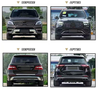 Kit de conversion style AMG63 pour Mercedes Benz ML W166 (2012-2019) - Pare-chocs, calandre, diffuseur, hayon et échappement - Modèle GLE W167 24+