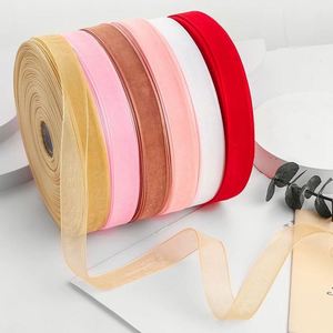 1.5cm 100% Polyester Snow Gauze Satin Ribbon Double Face Silver Foil Printed Manufacturer Direct Supply for Gift <b>Box</b> <b>Hat</b> - Product Image 2