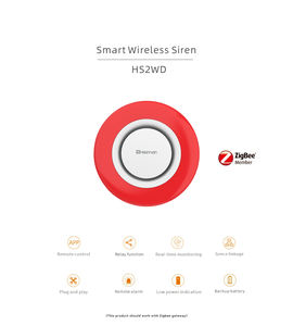 Sistemas domésticos inteligentes inalámbricos mini tuya ZigBee sirena interior inteligente alarma audible y visual - Product Image 6