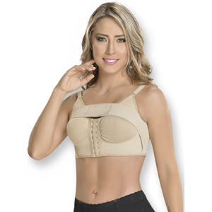 Soutien-gorge de récupération ouvert sur le devant pour femme avec sangle d'épaule réglable Soutien-gorge <span class=keywords><strong>opératoire</strong></span> d'<span class=keywords><strong>augmentation</strong></span> <span class=keywords><strong>mammaire</strong></span> - Product Image 5