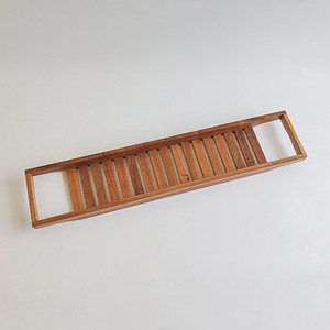 Estante para Bañera de Madera de Acacia 70x14.5x4.5cm, Bandeja Multifuncional para Aperitivos, Estante para Vino con Diseño Desmontable - Product Image 4