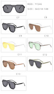 New Net Red One Polarized Sunglasses for Men and Women High Quality <strong>Lens</strong> with Blue White Gold Frames Thin Ins Driver Glasses - Product Image 5