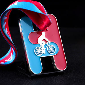 Medallas Deportivas Personalizadas de Metal 3D con Diseño Personalizado de Fábrica, Medallas de Triatlón y Ciclismo con Cinta - Product Image 4