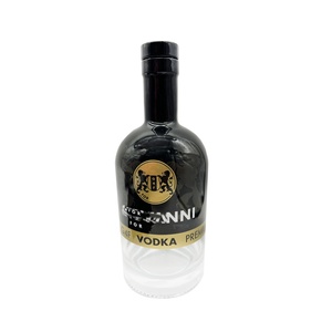 Custom Printing Metal Gold Shrink Sleeve <strong>Label</strong> PET Heat Shrink Wrap <strong>Label</strong> for <strong>Vodka</strong> Wine Cocktail Bottle - Product Image 3