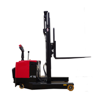 Chariot élévateur à palettes électrique AMITYCARE 1 tonne, chargeur de batterie compact, mât élévateur, moteur AC, pneus pneumatiques, transmission intégrale