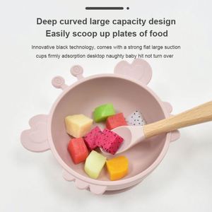 Tazón de Silicona Portátil y Duradero, Libre de BPA, con Diseño de Cangrejo de Dibujos Animados para Niños, para el Hogar, la Cocina, Comedor y Fiestas - Product Image 2