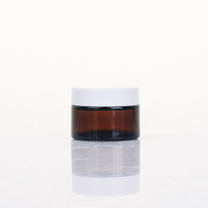 Bocaux cosmétiques en verre brun avec couvercles en bois et en métal, forme cylindrique, bouchon à vis pour sérum de soin de la peau 10g 20g 30g 50g 100g - Product Image 4