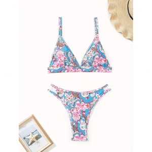 ชุดว่ายน้ำบิกินี่ลายเสือดาวผูกด้านหน้าสำหรับผู้หญิง OEM ปี 2025 แบบ V-String พร้อมบราดันทรง ชุด 2 ชิ้น คุณภาพสูง ผลิตตามสั่ง - Product Image 6