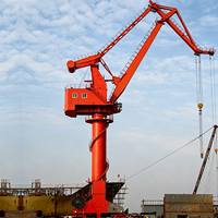 Grue portique mobile à quatre articulations de 40 tonnes avec composants d'engrenage pour utilisation en pédestal offshore - Huada Heavy Industry