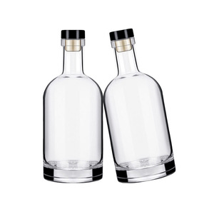 Botella de vino de cristal al por mayor de 200ml/500ml, botella vacía de vino de <span class=keywords><strong>arroz</strong></span> auto-elaborada, botella de vino reenvasada de espíritu blanco de fondo grueso - Product Image 6