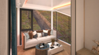Maison d'hôtes préfabriquée entièrement assemblée Unité de chambre à coucher à configuration instantanée avec salle de bain et kitchenette pour villa arrière-cour Propriété locative