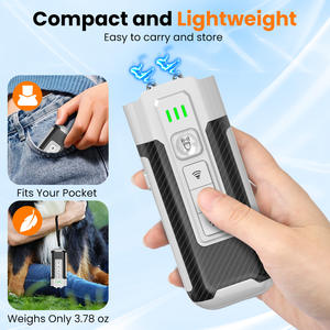 Handheld Elektro schock <span class=keywords><strong>Stop</strong></span> <span class=keywords><strong>Barking</strong></span> Kontroll gerät Ultraschall Hunde rinde Abschreckung LED Ultraschall Hund Repeller - Product Image 4