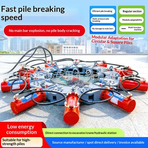 reinforced concrete pile cutting machine <b>square</b> pile retaining reinforcement cutting machine digging machine hydraulic pile - Product Image 4