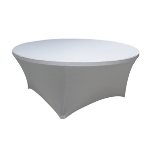 Bàn Tiệc Tròn 72 Inch Ngoài Trời 10 Chỗ Ngồi Bàn Ăn Bàn Tiệc Tròn Bằng Nhựa Có Thể Gập Lại - Product Image 5