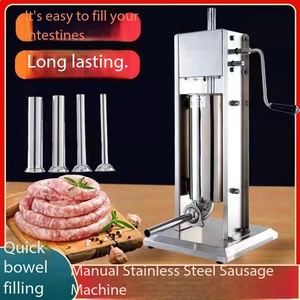 Machine à saucisses verticale en acier inoxydable 3L/5L/7L, remplisseuse manuelle de saucisses pour la fabrication de saucisses, de salami et de <span class=keywords><strong>chorizo</strong></span> - Product Image 2