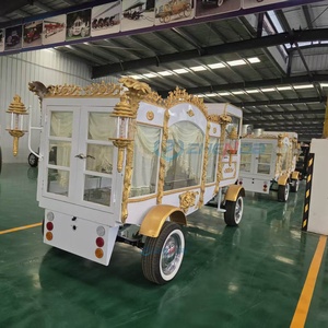 ZHENDA Carroza Funeraria Eléctrica Moderna Blanca y Dorada Popular en Venta, Transporte Especial Único para Funerales, Carroza Fúnebre Henan - Product Image 4
