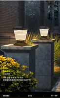 Lampes solaires de jardin étanches IP65 pour l'extérieur et la maison, avec batterie au lithium et contrôle automatique