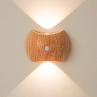 Lampes murales LED sans fil à détecteur de mouvement, magnétiques, pour la décoration de la maison intelligente, rechargeables par USB, lampes de chevet pour la chambre à coucher