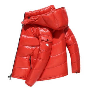 Doudounes Homme Épaisses à Capuche Effet Irisé, Faible MOQ, Vente en Gros, Brillant, Hiver, Unies, Coupe-Vent et Imperméables - Product Image 5