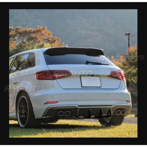 สำหรับ Audi A3 S3 8V Hatchback 2017-2020 ชุดแต่งกันชนหลัง ดิฟฟิวเซอร์ สปลิตเตอร์  ฝาครอบป้องกันกันชน  อุปกรณ์เสริม - Product Image 3