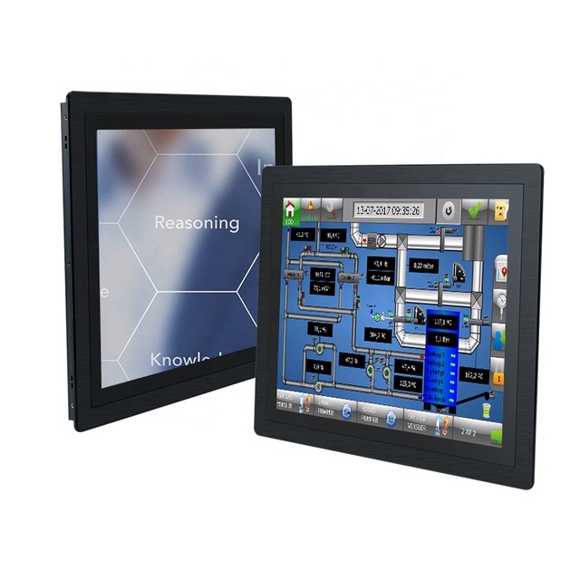 TouchWo 15\" 17\" 19\" Embedded Industrial Touch Panel New Product with IP65 Waterproof & Dustproof Stand Serial & DVI Interface