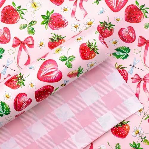 Pink strawberry Bow