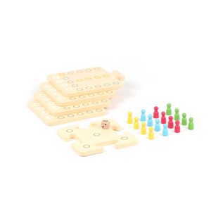 BSCI Cờ Vua Bằng Gỗ Bán Sỉ 4 Người Chơi Trò Chơi Cờ Bàn Gia Đình Phong Cách Ludo Trò Chơi Chiến Đấu Giáo Dục Sớm Montessori Cho Trẻ Em Gia Đình - Product Image 5