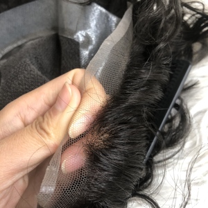 ราคาโรงงานขายส่ง พร้อมส่ง 8x10 28 มม. <span class=keywords><strong>ผม</strong></span>ลอน HD Lace <span class=keywords><strong>ผม</strong></span>แท้จากอินเดีย สำหรับผู้ชาย ทูเป้ <span class=keywords><strong>ผม</strong></span>แท้ 100% - Product Image 3