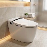 Toilettes intelligentes électriques, toilettes automatiques à poser au sol pour salle de bain