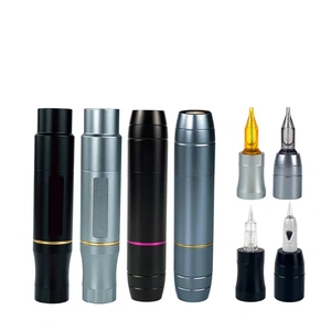 Máquina de Tatuaje PMU LED de Doble Cabezal, Microshading, 2 Empuñaduras, Aguja Universal, Herramienta Profesional para Estudio de Belleza - Product Image 1