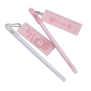 Cute High Value Creative Gel <b>Pens</b> With Ruler Pendants Ideal for Students Daily Writing and Classroom Rewards. - Product Image 1