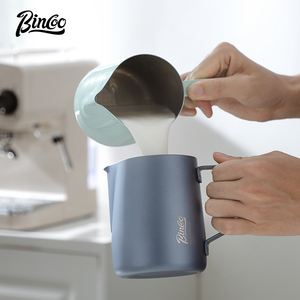 BINCOO – Cuve à <span class=keywords><strong>mousse</strong></span> de <span class=keywords><strong>lait</strong></span> professionnelle en acier inoxydable pour café, 350 ml/600 ml - Product Image 6