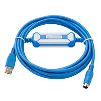 Câble de programmation USB-AFC8513/8503 avec connecteurs plaqués or, isolation en PVC, communication RS485 pour systèmes de contrôle industriels