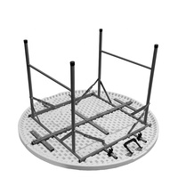 Fabricant chinois, vente en gros de tables pliantes populaires en plastique HDPE PP+Fer pour événements