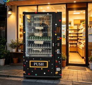 Distributeur automatique de boissons avec façade en verre, distributeur de boissons et de snacks, réfrigérateur distributeur de boissons - Product Image 1