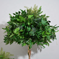 EG-VJ010 Arrangement floral de mariage en soie blanche et fleurs vertes de la forêt, centre de table, boule de fleurs artificielles