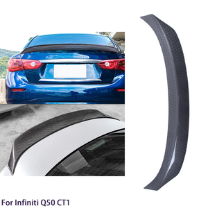 สปอยเลอร์หลังคาร์บอนไฟเบอร์ทรงรังผึ้งแบบ CT1 สำหรับ Q50 Q50S Q50L ปี 2013-2023 - Product Image 2