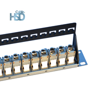 Panel Patch Terlindung Cat6A 24 Port 19\\\\\\\" 1u Panel Patch 48 Port