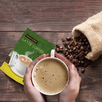 OEM/ODM Café Latte Instantané aux Champignons 10 Champignons Arabica Gourmand Goût Neutre Stimulant l'Immunité Sachet