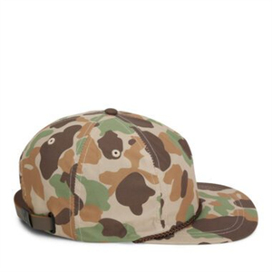 Chapeaux de cyclisme camouflage à séchage rapide et imperméable en toile 5 panneaux vintage à logo personnalisé casquette Snapback à bord plat pour l'extérieur Hip Hop - Product Image 2