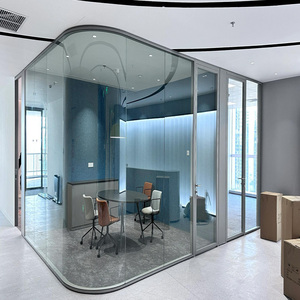 Sistema <span class=keywords><strong>de</strong></span> Paredes Divisorias Modulares Profesionales para <span class=keywords><strong>Oficina</strong></span>, Biombo <span class=keywords><strong>de</strong></span> Vidrio Interior para Espacios <span class=keywords><strong>de</strong></span> Trabajo Compartidos, División <span class=keywords><strong>de</strong></span> Interiores - Product Image 5