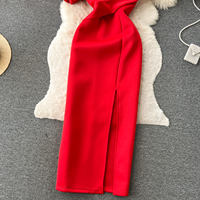 Dernière Robe de Soirée Élégante Taille Mince Grandes Tailles, avec Perles et Empiècements en Maille Designer, pour Femme