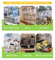 Machine automatique multifonctionnelle pour la décoration de gâteaux, la pâtisserie et les beignets Équipements pour la fabrication de biscuits souples Machine pour la fabrication de tasses à biscuits