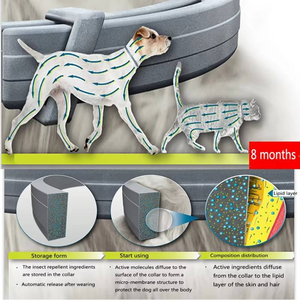 <span class=keywords><strong>Collar</strong></span> <span class=keywords><strong>Antipulgas</strong></span> y Garrapatas Ajustable para Perros Pequeños, Gatos y Gatitos, Diseño Sólido con Luz, Venta al Por Mayor del Fabricante - Product Image 3