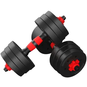 TOPKO home use cheap factory eco-friendly fitness free weight adjustable cement dumbbell