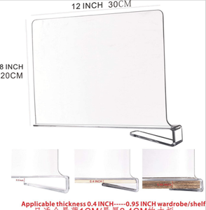 Acrylic Closets Shelf <strong>Dividers</strong> Organizer Adjustable Wardrobe Partition Kitchen Cabinets Closet Clothes <strong>Divider</strong> Organizer - Product Image 4
