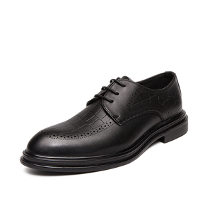 Chaussures habillées Oxford monobloc grande taille 37-46 <span class=keywords><strong>pour</strong></span> <span class=keywords><strong>homme</strong></span>, style simple, marron, <span class=keywords><strong>pour</strong></span> affaires et <span class=keywords><strong>mariage</strong></span> - Product Image 6