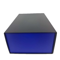 Boîte rigide à rabat mat givré avec vernis UV sélectif et estampage à chaud de luxe pour l'emballage électronique haut de gamme