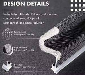 Bande d'étanchéité en mousse PU durable non adhésive, bande d'étanchéité pour les joints, revêtement en PE, <span class=keywords><strong>installation</strong></span> pour les grands espaces - Product Image 2