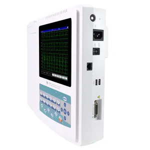 CONTEC-máquina electrocardiográfica ECG1200G, multicanal, 12 conductores